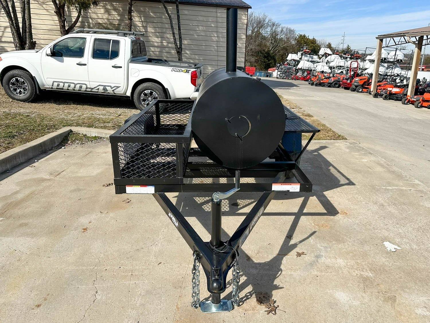 250 Gallon Pull Behind BBQ Charcoal Grill 3,500lb Axle — photo 3