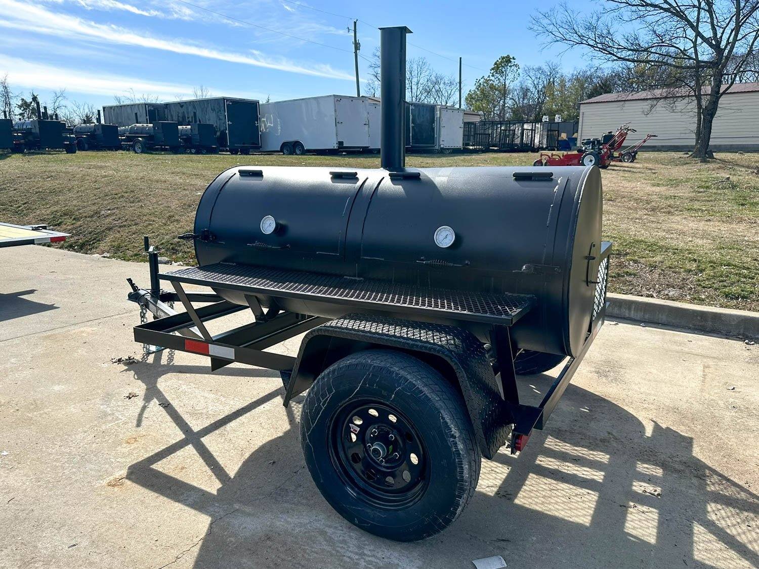 250 Gallon Pull Behind BBQ Charcoal Grill 3,500lb Axle — photo 5