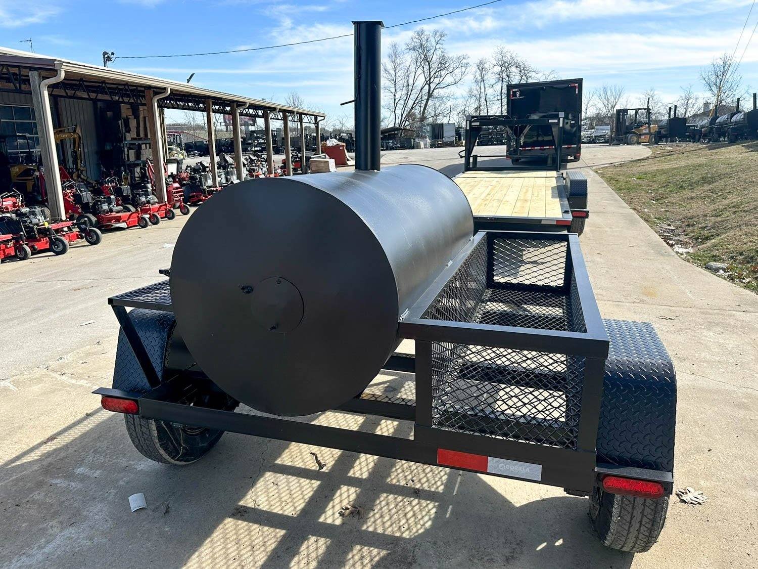250 Gallon Pull Behind BBQ Charcoal Grill 3,500lb Axle — photo 6