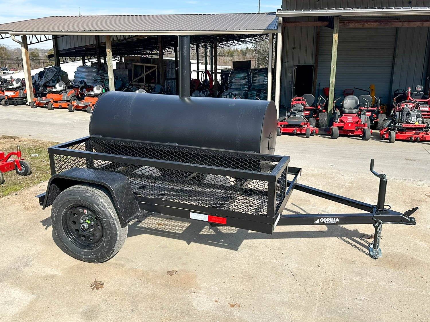250 Gallon Pull Behind BBQ Charcoal Grill 3,500lb Axle — photo 8