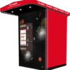 Automatic outdoor pizza vending machine front view