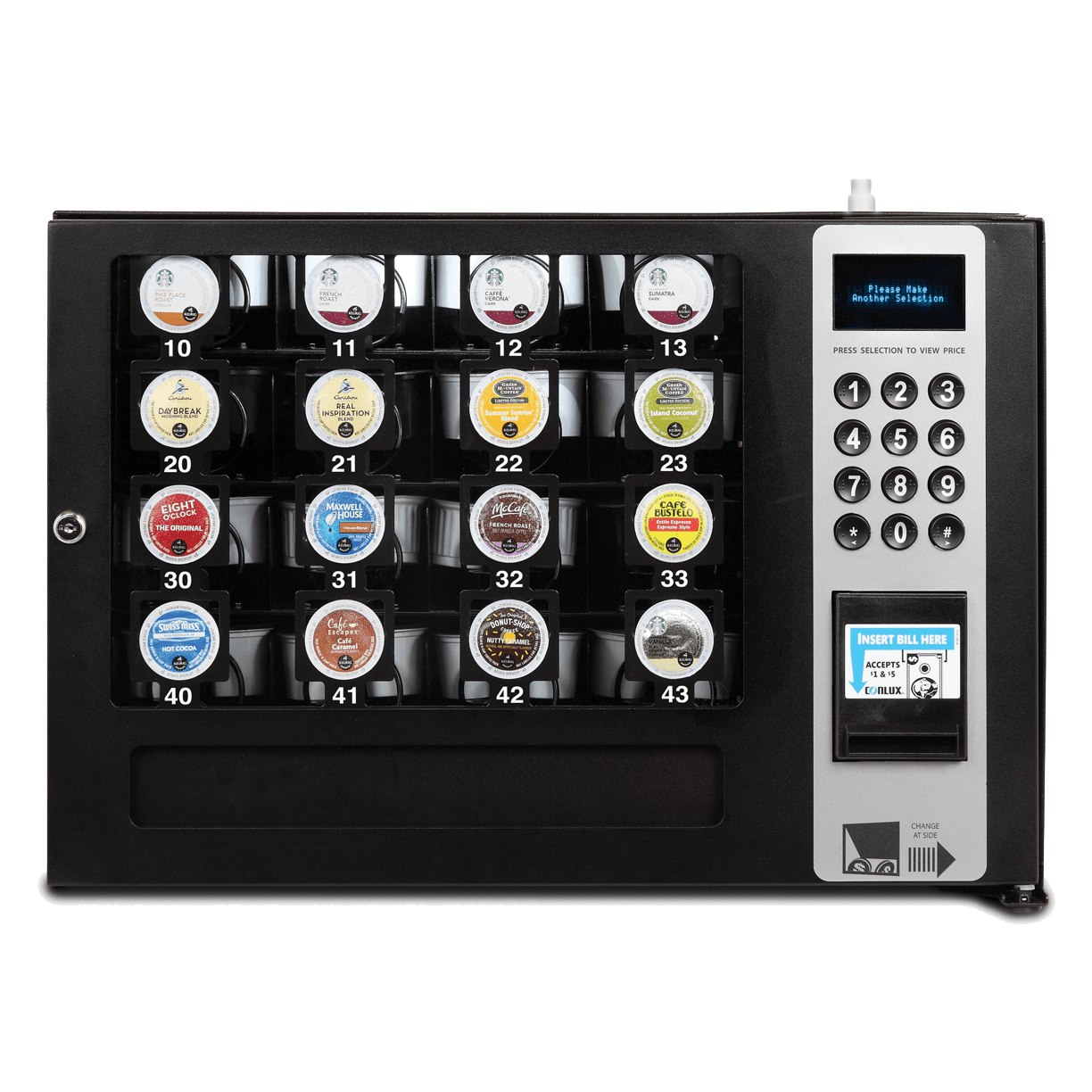 kcupvendor.png 16 Selection Coffee Pod Merchandiser front view