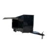 8.5 x 18 marketing trailer black deckover with flip-up wall