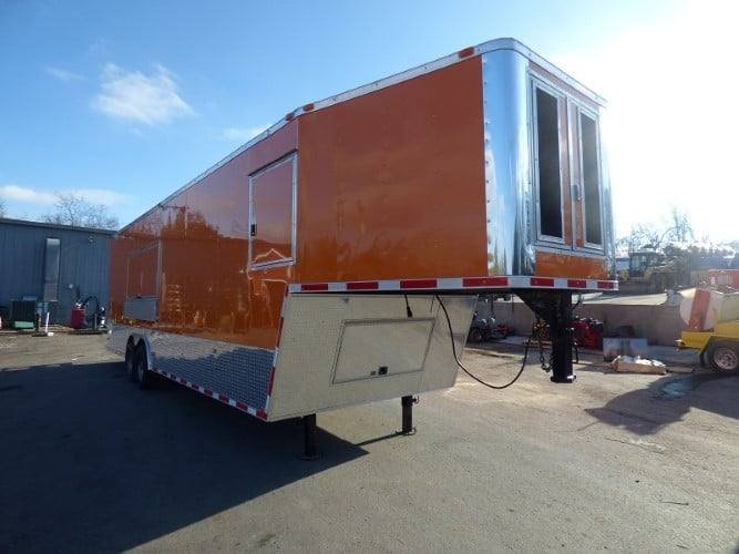 8.5′ x 34′ Orange Catering Event Concession Food Trailer — photo 4