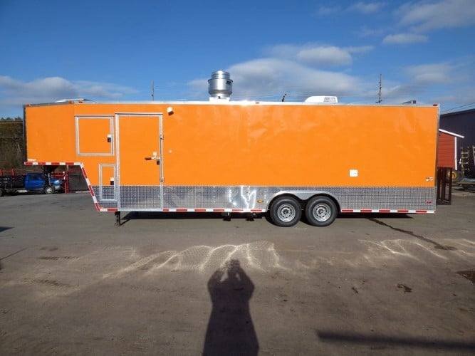 8.5′ x 34′ Orange Catering Event Concession Food Trailer — photo 2