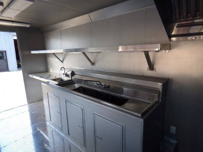8.5′ x 34′ Orange Catering Event Concession Food Trailer — photo 9