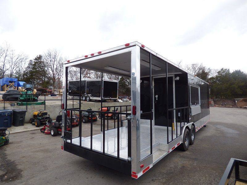Concession Trailer 8.5’x30′ Black – Smoker Food Catering (with Appliances) — photo 9