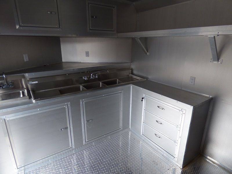 Concession Trailer 8.5’x30′ Black – Smoker Food Catering (with Appliances) — photo 13