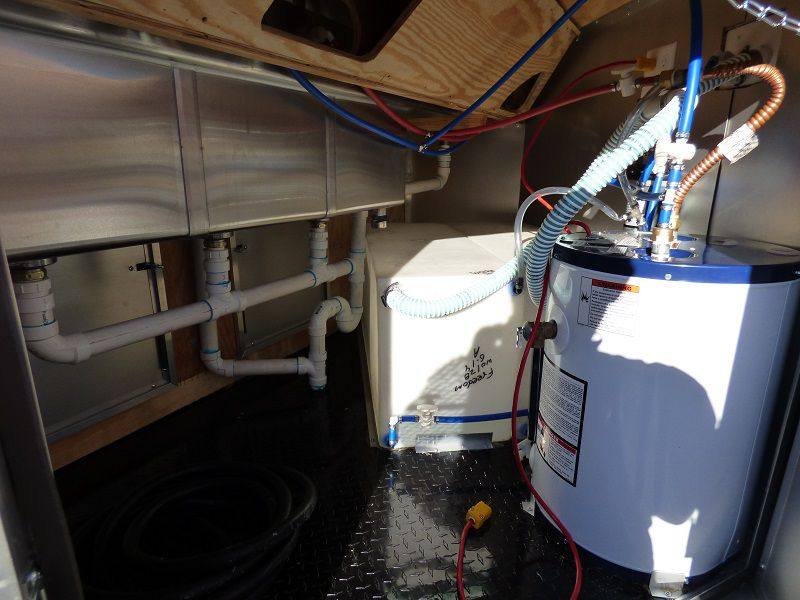 Concession Trailer 8.5′ x 28′ Red – Enclosed Food Catering Event — photo 5