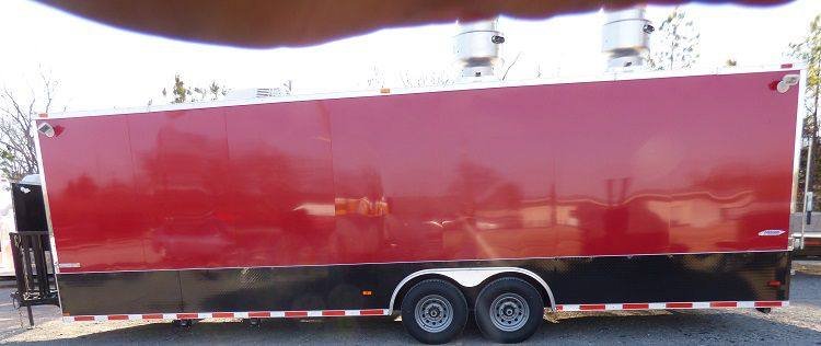 Concession Trailer 8.5′ x 28′ Red – Food Catering Event (With Appliances) — photo 11