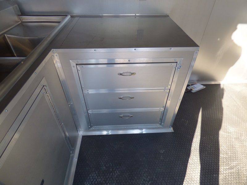 Concession Trailer 8.5′ x 24′ Red – Vending BBQ Catering Food — photo 2