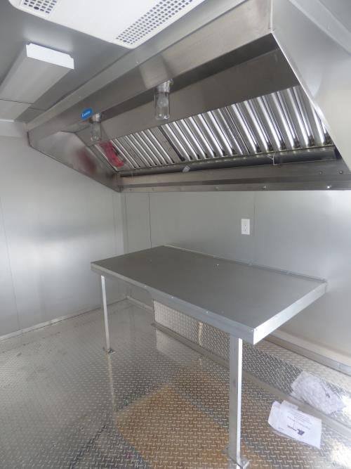 Concession Trailer 8.5’x14′ Indigo Blue and Yellow – Food Catering Event — photo 14