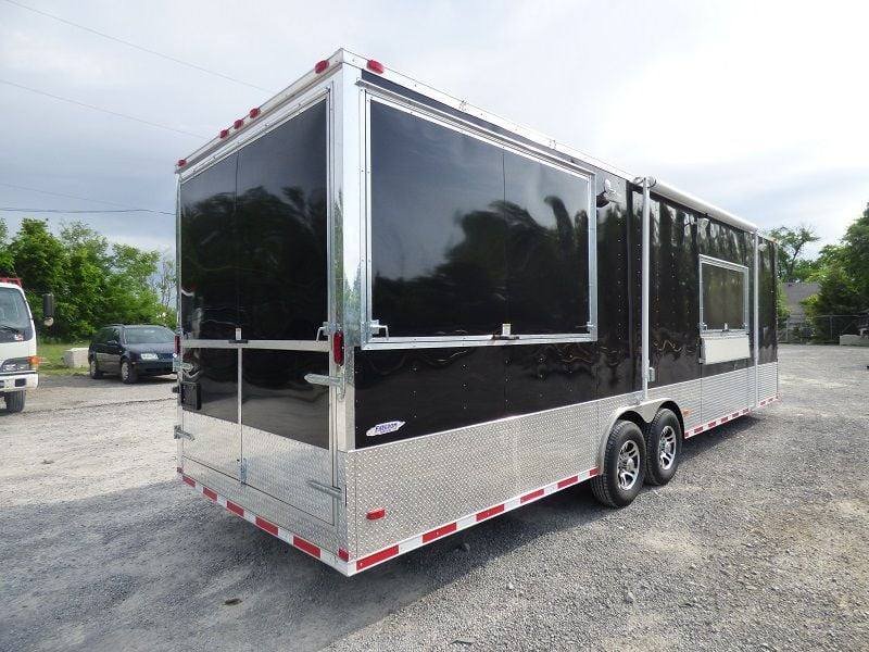 Concession Trailer 8.5’x28′ Black – Vending Smoker Style Kitchen — photo 6