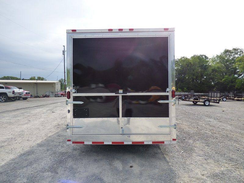 Concession Trailer 8.5’x28′ Black – Vending Smoker Style Kitchen — photo 3