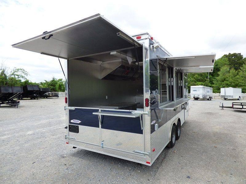 Concession Trailer 8.5’x20′ Indigo Blue – Enclosed Kitchen Food Catering — photo 13