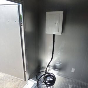 8.5 x 18 Black Pizza Trailer with reinforced oven platform - view 13