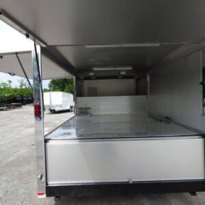 8.5 x 18 Black Pizza Trailer with reinforced oven platform - view 15