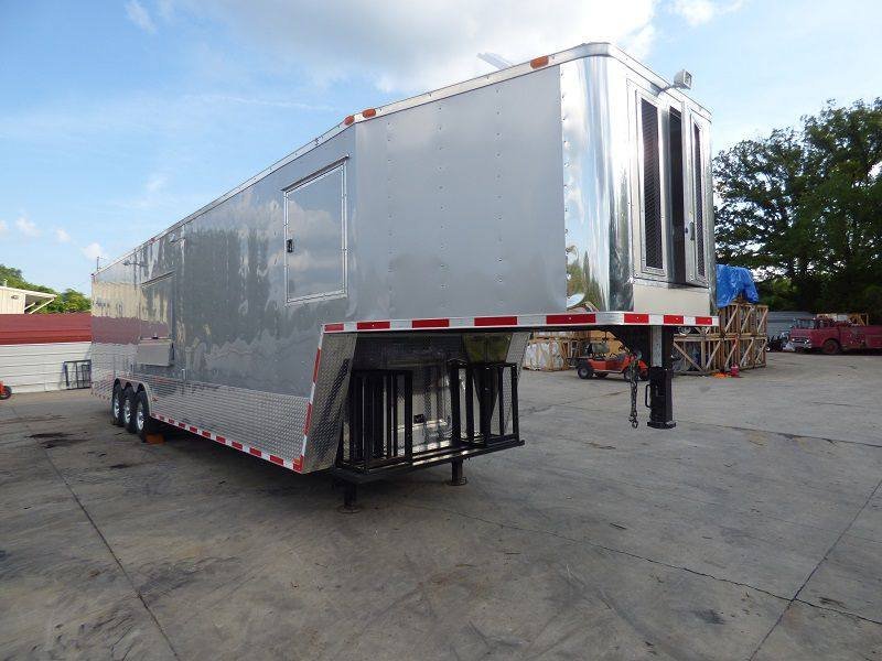 Concession Trailer 8.5’x41′ Silver Frost- Enclosed Gooseneck (With Appliances) — photo 2