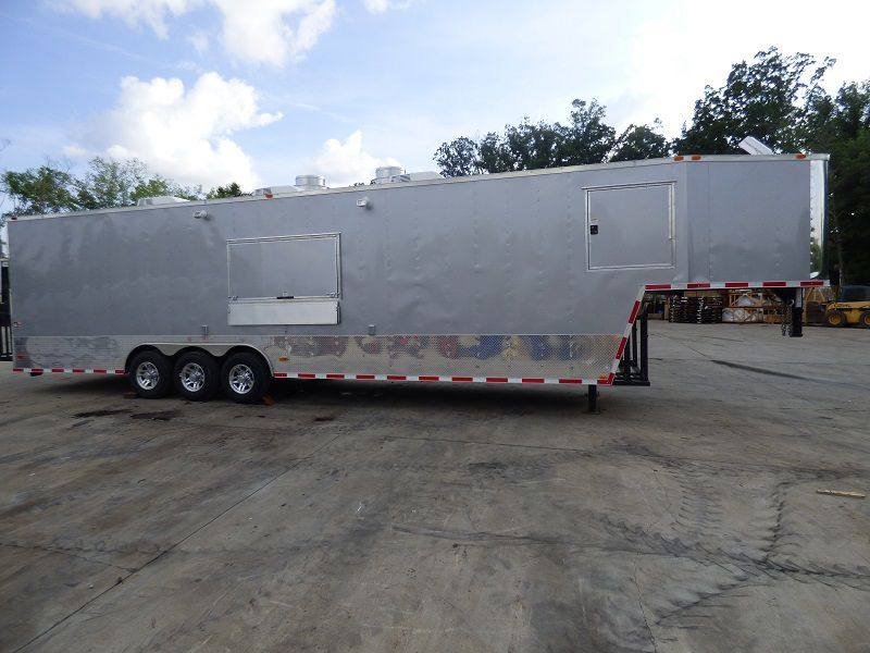 Concession Trailer 8.5’x41′ Silver Frost- Enclosed Gooseneck (With Appliances) — photo 6