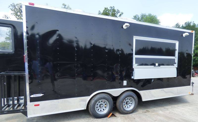 Concession Trailer 8.5’x18′ Black Catering Event Food Restroom — photo 6