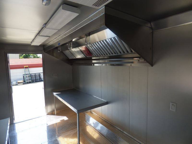 Concession Trailer 8.5’x18′ Black Catering Event Food Restroom — photo 5