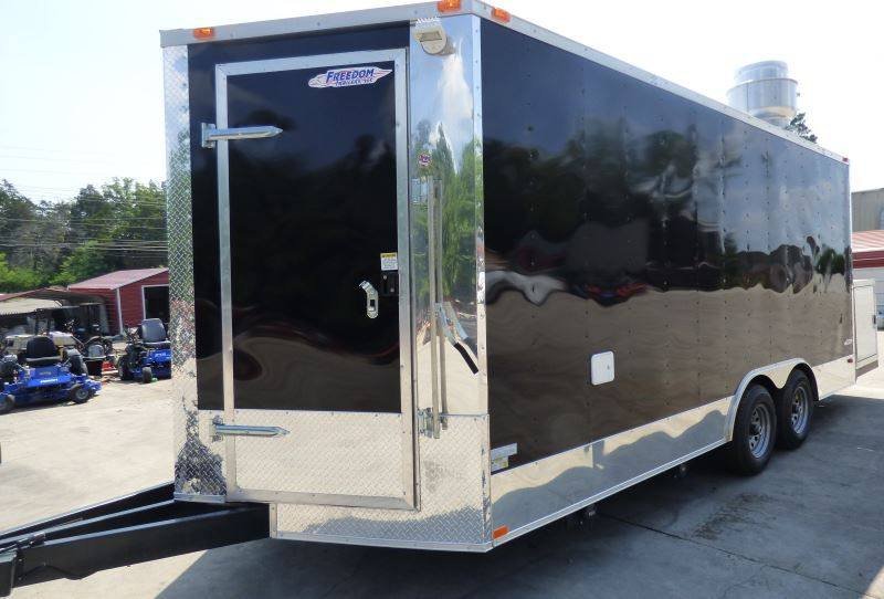 Concession Trailer 8.5’x18′ Black Catering Event Food Restroom — photo 2
