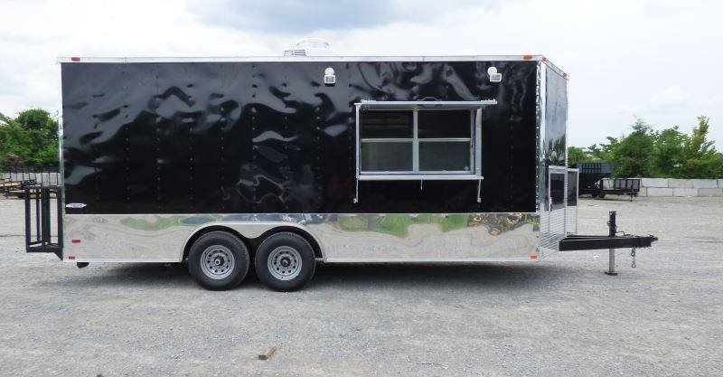 Concession Trailer 8.5′ x 20′ Black – Catering Event Food Trailer Appliances — photo 9