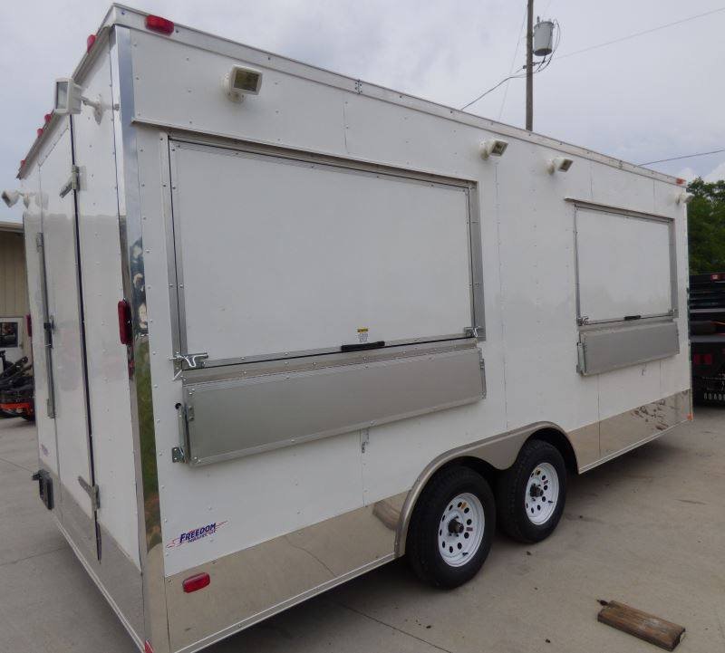 Concession Trailer 8.5′ x 18′ White – Food Catering Event — photo 12
