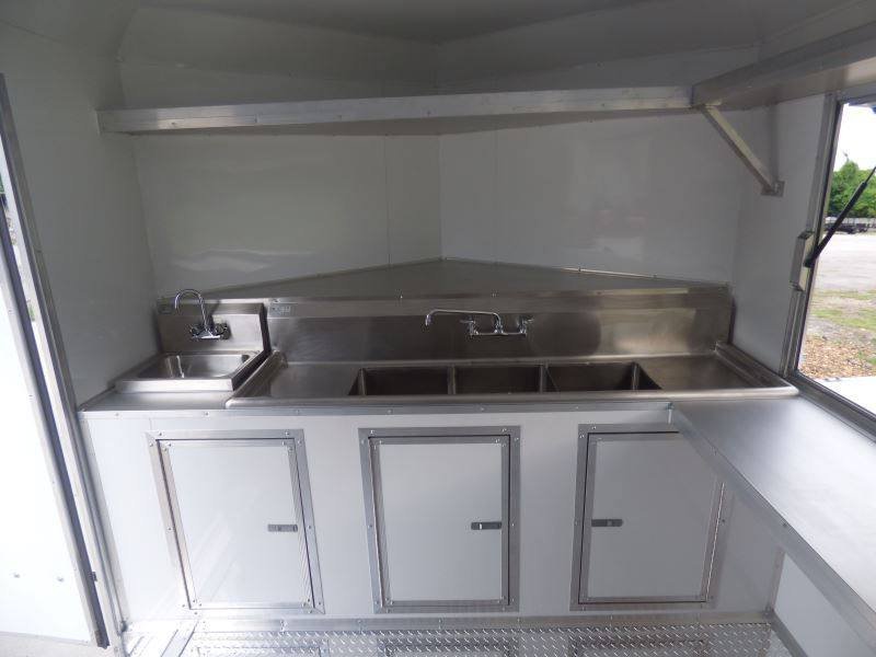 Concession Trailer 8.5′ x 18′ White – Food Catering Event — photo 10