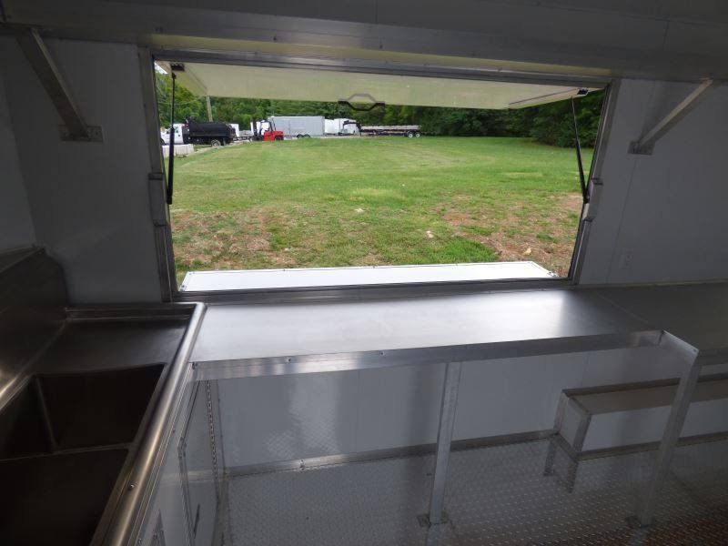 Concession Trailer 8.5′ x 18′ White – Food Catering Event — photo 2