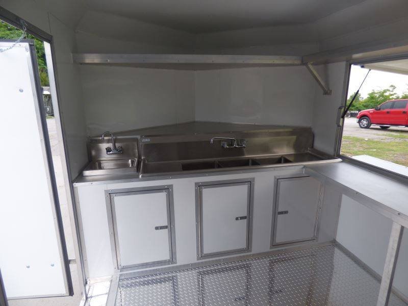 Concession Trailer 8.5′ x 18′ White – Food Catering Event — photo 8
