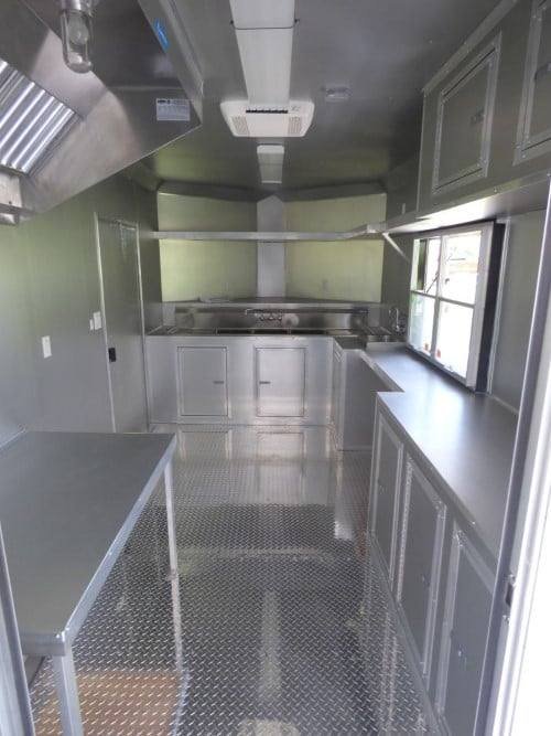 8.5′ x 20′ Black Catering Event Concession Food Trailer — photo 2