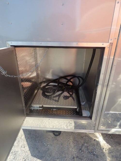 8.5′ x 20′ Concession Food Trailer Silver Frost Catering Event — photo 6