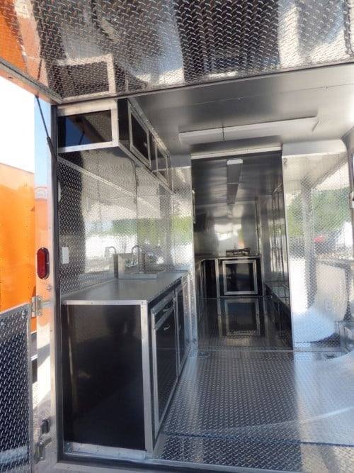 8.5′ x 20′ Concession Food Trailer Silver Frost Catering Event — photo 13