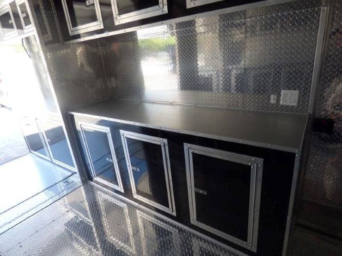 8.5′ x 20′ Concession Food Trailer Silver Frost Catering Event — photo 10