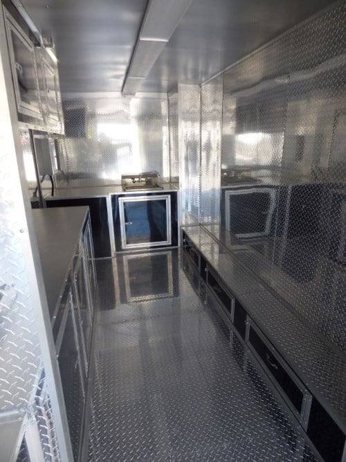 8.5′ x 20′ Concession Food Trailer Silver Frost Catering Event — photo 8