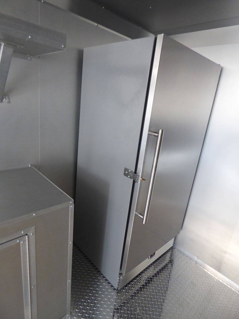 Concession Trailer Charcoal Gray 8.5′ x 24′ Catering Event Food Trailer — photo 6