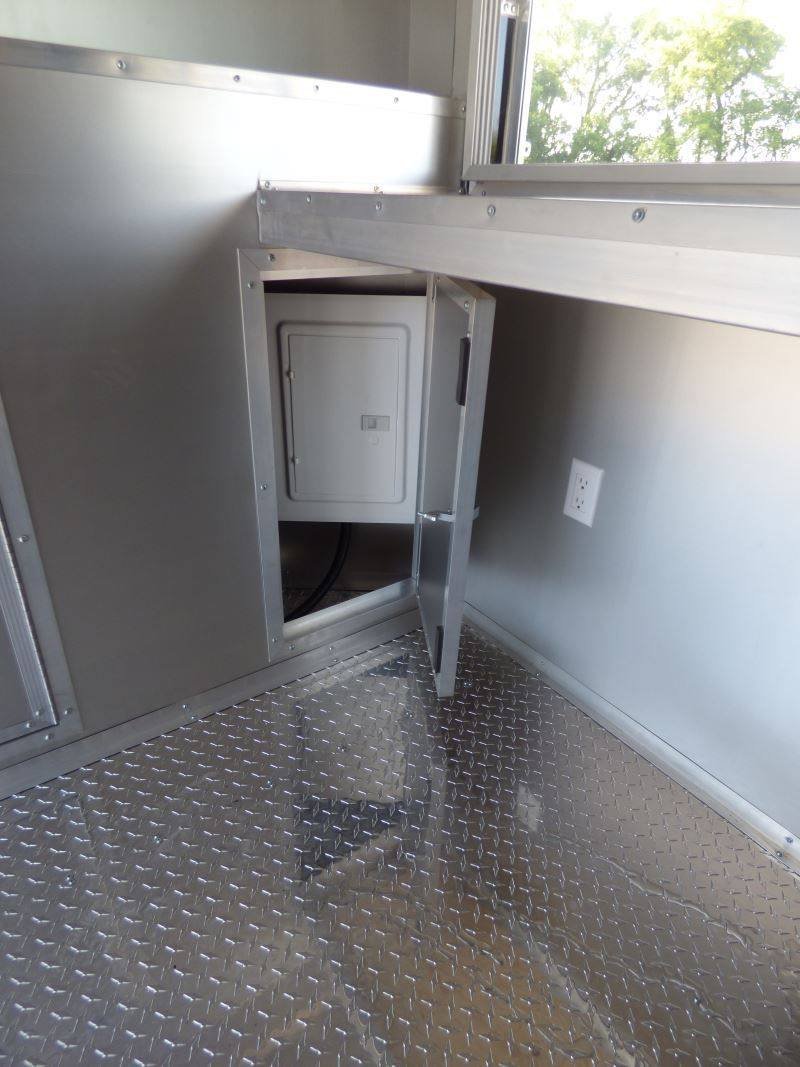 Concession Trailer Charcoal Gray 8.5′ x 24′ Catering Event Food Trailer — photo 10