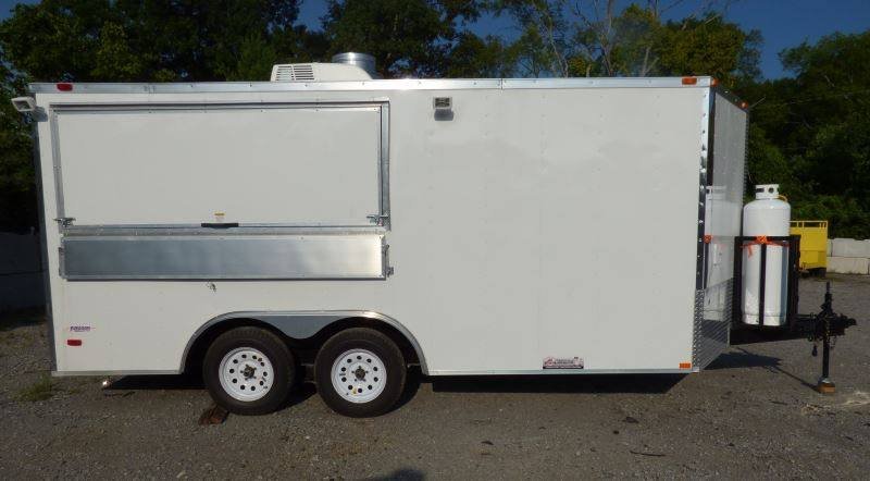 Concession Trailer 8.5′ x 16′ White – Catering Event Food Trailer — photo 5