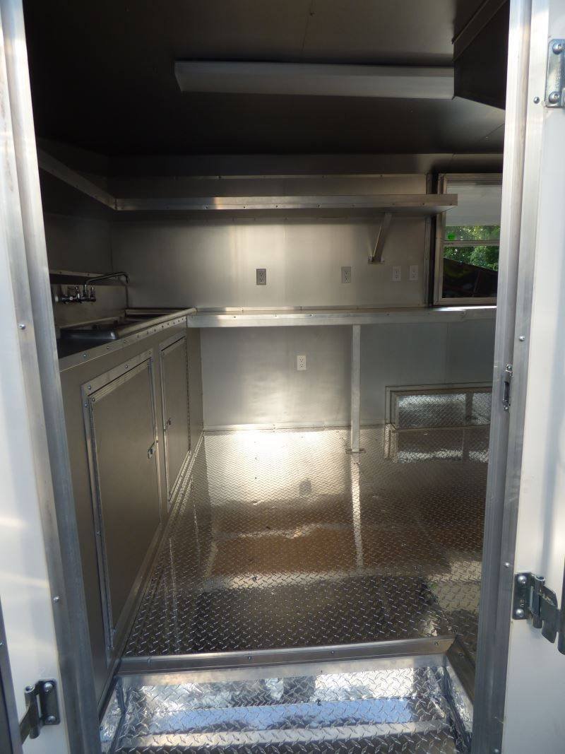 Concession Trailer 8.5′ x 16′ White – Catering Event Food Trailer — photo 7