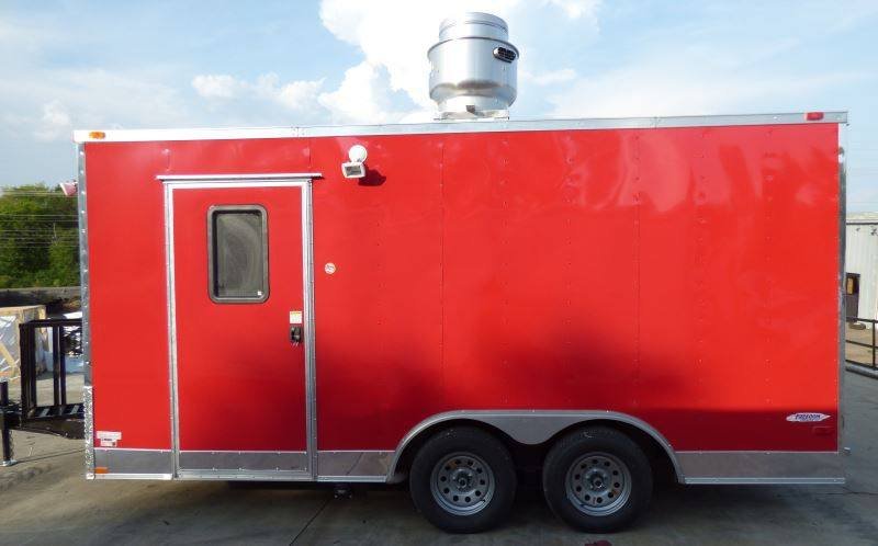 Concession Trailer Red 8.5′ x 16′ Catering Event Food Trailer — photo 10