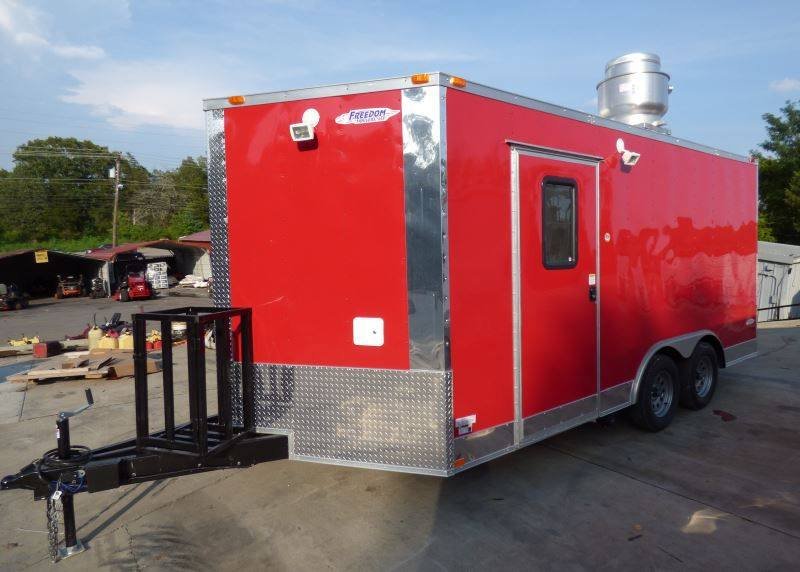 Concession Trailer Red 8.5′ x 16′ Catering Event Food Trailer — photo 7