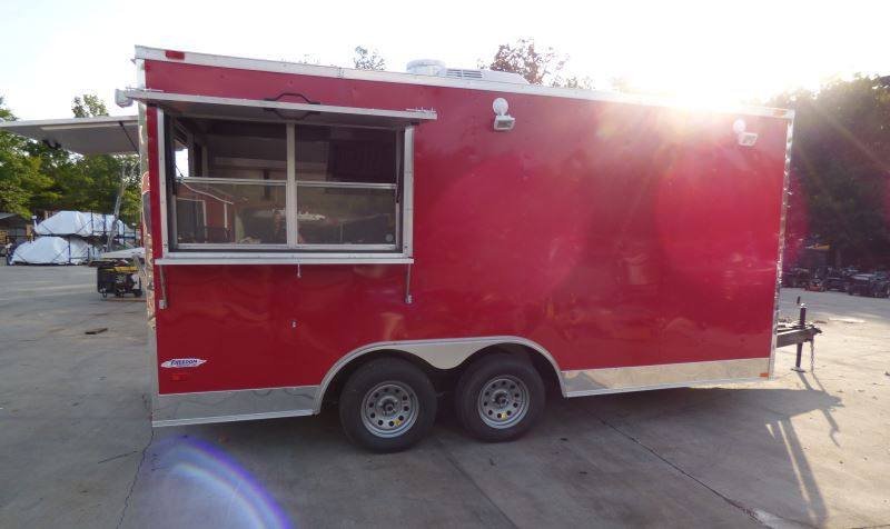 Concession Trailer Red 8.5′ x 16′ Catering Event Food Trailer — photo 8