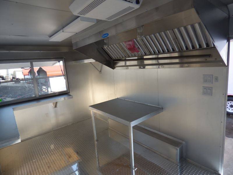 Concession Trailer Red 8.5′ x 16′ Catering Event Food Trailer — photo 2
