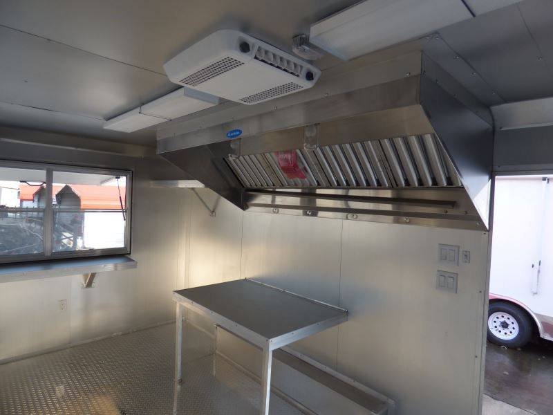 Concession Trailer Red 8.5′ x 16′ Catering Event Food Trailer — photo 11