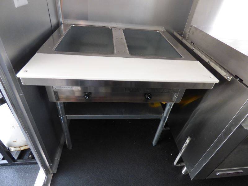 Concession Trailer Orange 8.5′ x 24′ BBQ Catering Food Trailer — photo 7