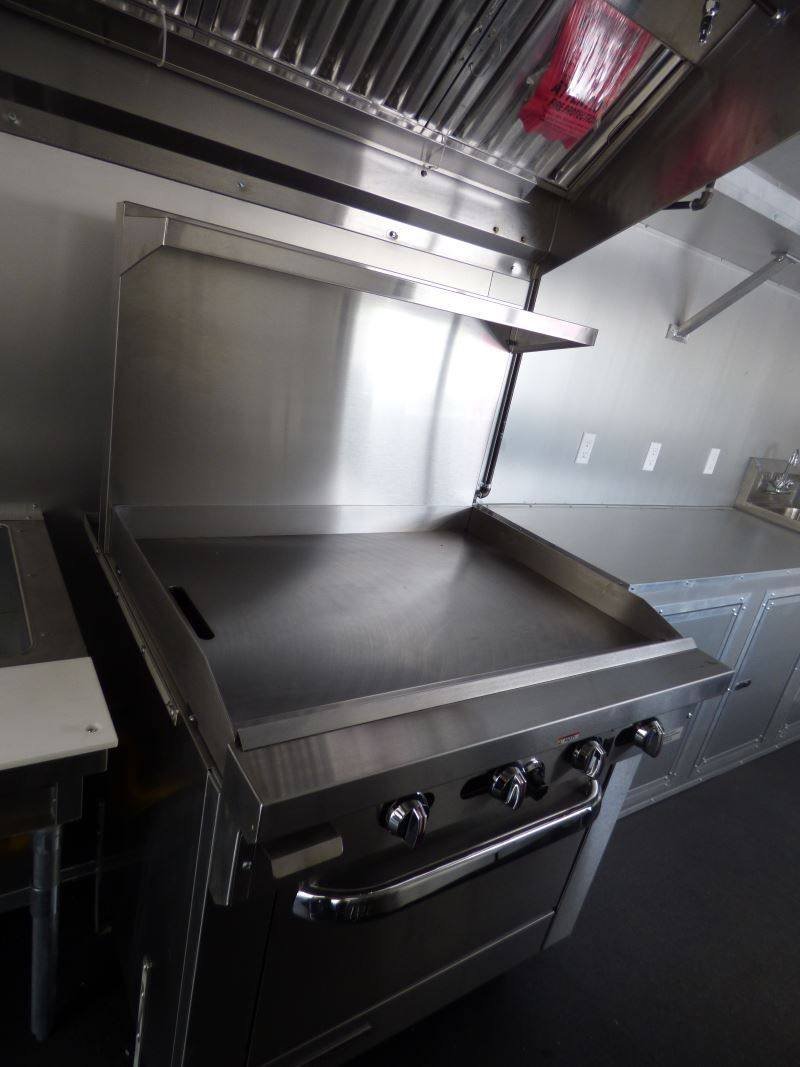 Concession Trailer Orange 8.5′ x 24′ BBQ Catering Food Trailer — photo 4