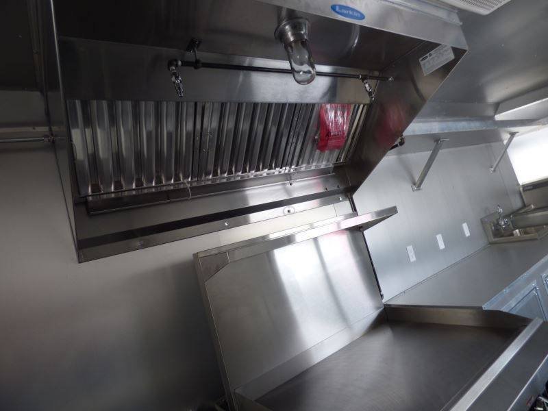 Concession Trailer Orange 8.5′ x 24′ BBQ Catering Food Trailer — photo 9