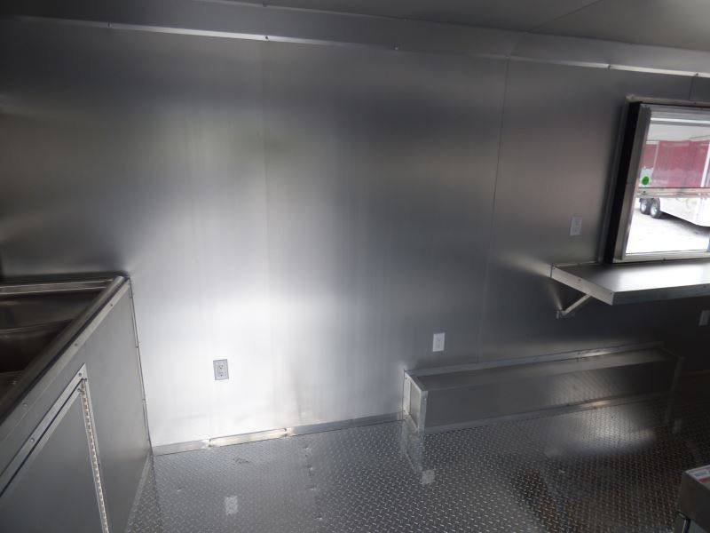 Concession Trailer Red 8.5′ x 16′ Catering Event Food Trailer & Appliances — photo 12