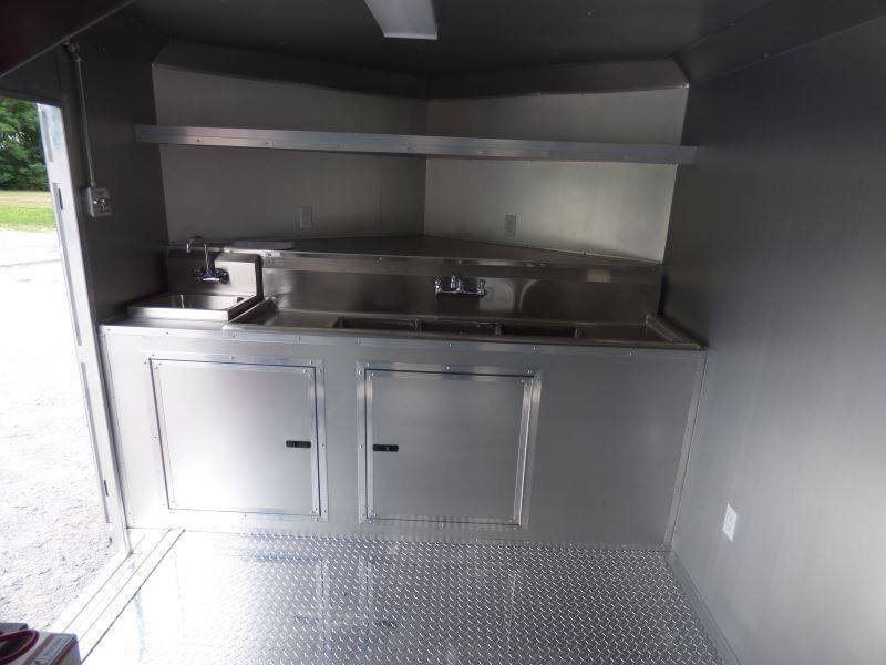 Concession Trailer Red 8.5′ x 16′ Catering Event Food Trailer & Appliances — photo 10